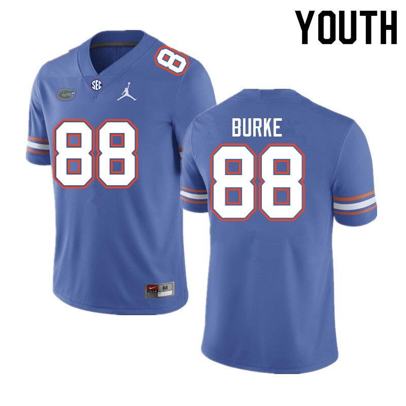 Youth #88 Marcus Burke Florida Gators College Football Jerseys Sale-Royal - Click Image to Close